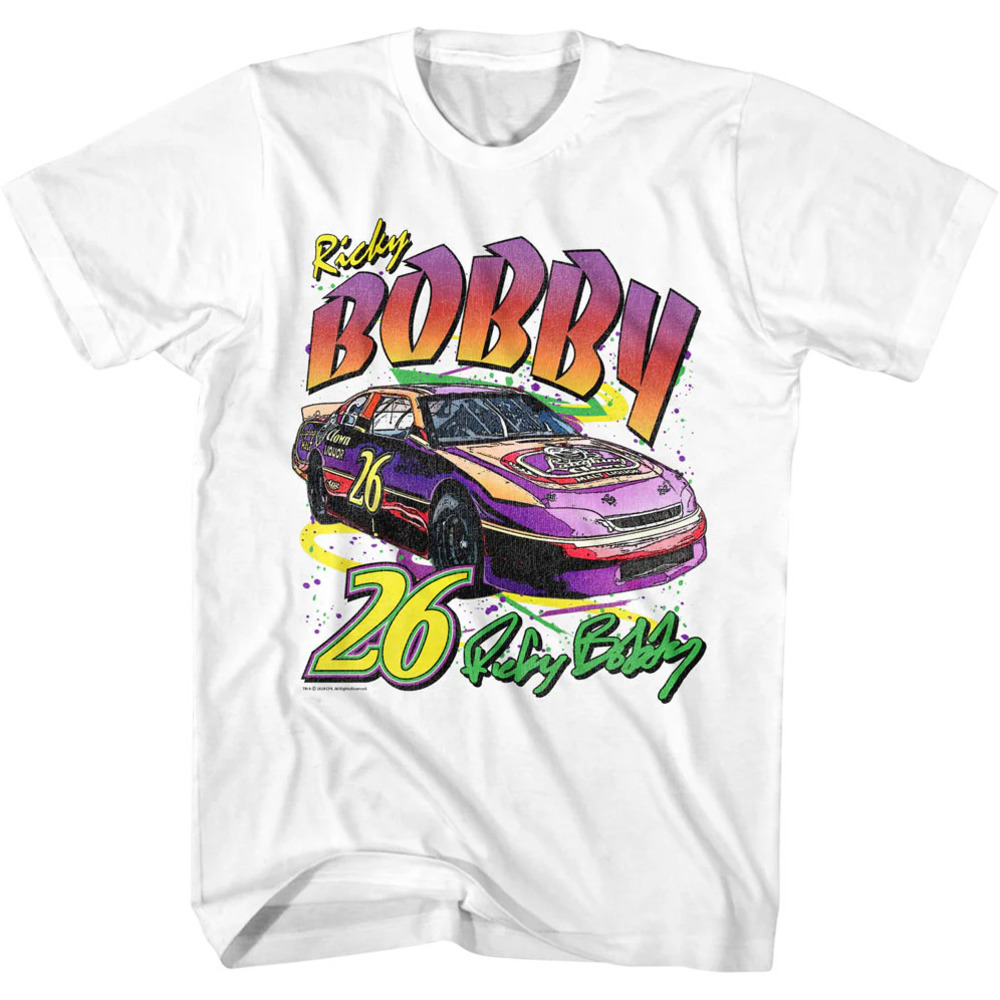 Retro Ricky Bobby Autograph Talladega Nights Tshirt
